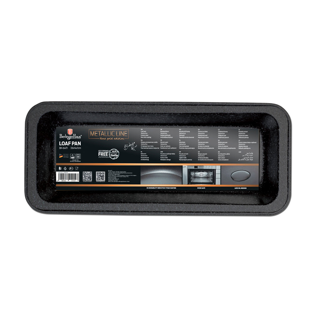 Berlinger Haus, Loaf Pan, Metallic Line Rosegold Edition