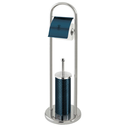 Berlinger Haus, Toilet Brush Set, Metallic Line Aquamarine Edition