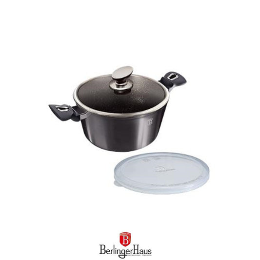 Berlinger Haus, Casserole With Lid, 20 Cm, Metallic Line Carbon Pro Edition