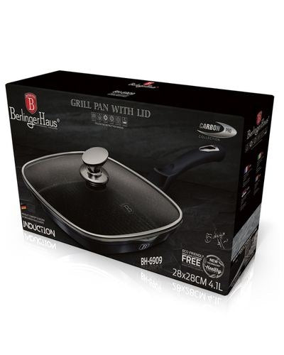 Berlinger Haus, Grill Pan With Lid, 28 Cm Carbon Pro