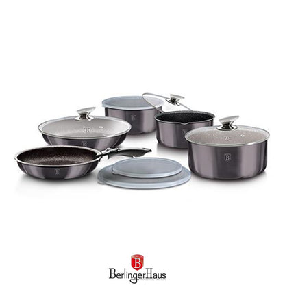Berlinger Haus, 12 Pcs Cookware Set, Metallic Line Carbon Pro Edition