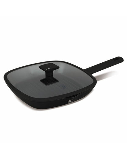 Berlinger Haus, Matte Black 28Cm Grill Pan With Lid B/6