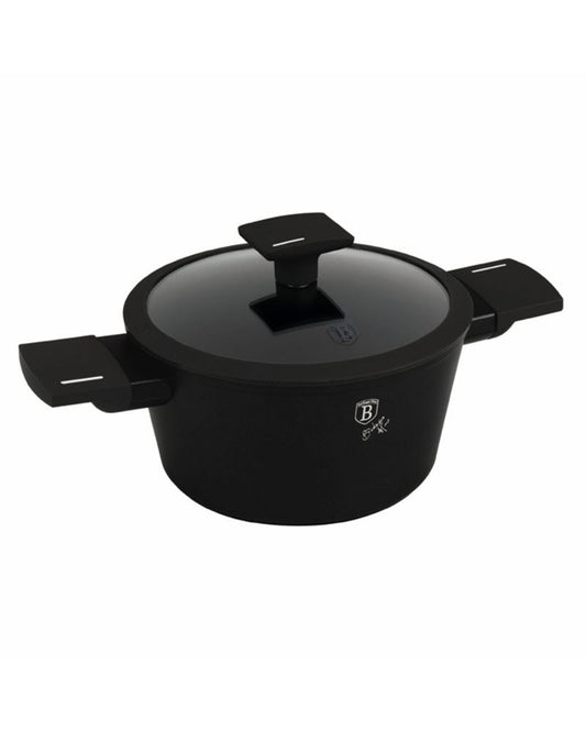 Berlinger Haus, Matte Black 30Cm Casserole With Lid B/6