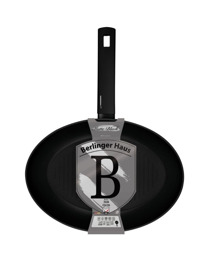 Berlinger Haus, Matte Black Fish Pan B/6