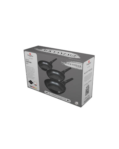 Berlinger Haus, Black Vantage 3Pcs Frypan Set B/6