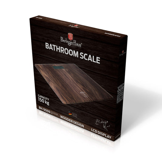 Berlinger Haus, Digital Bathroom Scale, Capacity 150 Kg, Original Wood
