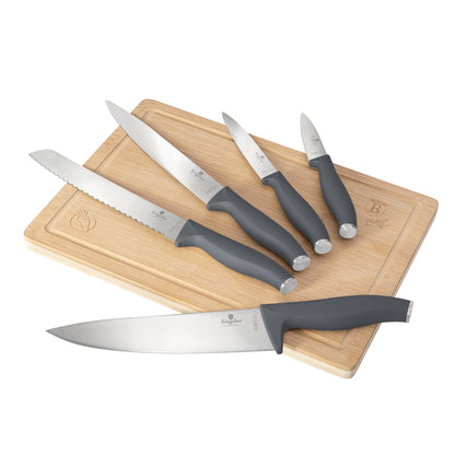 Berlinger Haus, 6 Pcs Knife Set With Bamboo Cutting Board, BH/2962