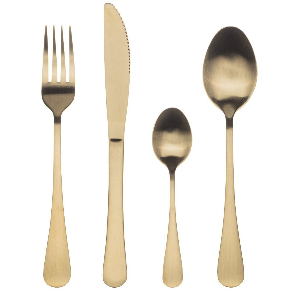BERGNER Set 24Pcs Cutlery SS Munich Champagne Matt BG, BG-5139-CH