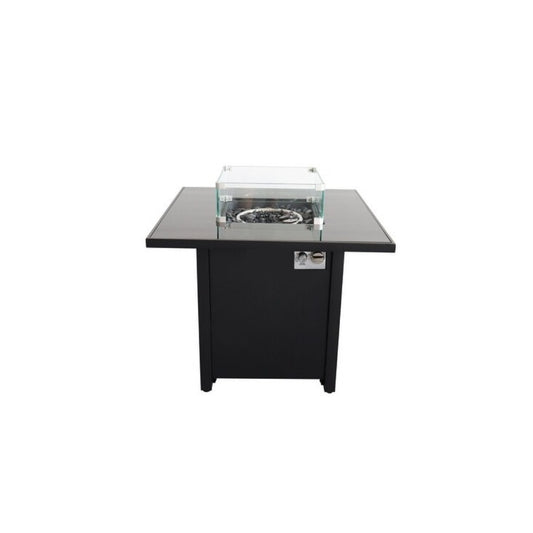Big General, Patio Cubic Glass Heater (Topless) (With Wheels), 100cm, Black, BGPH723F
