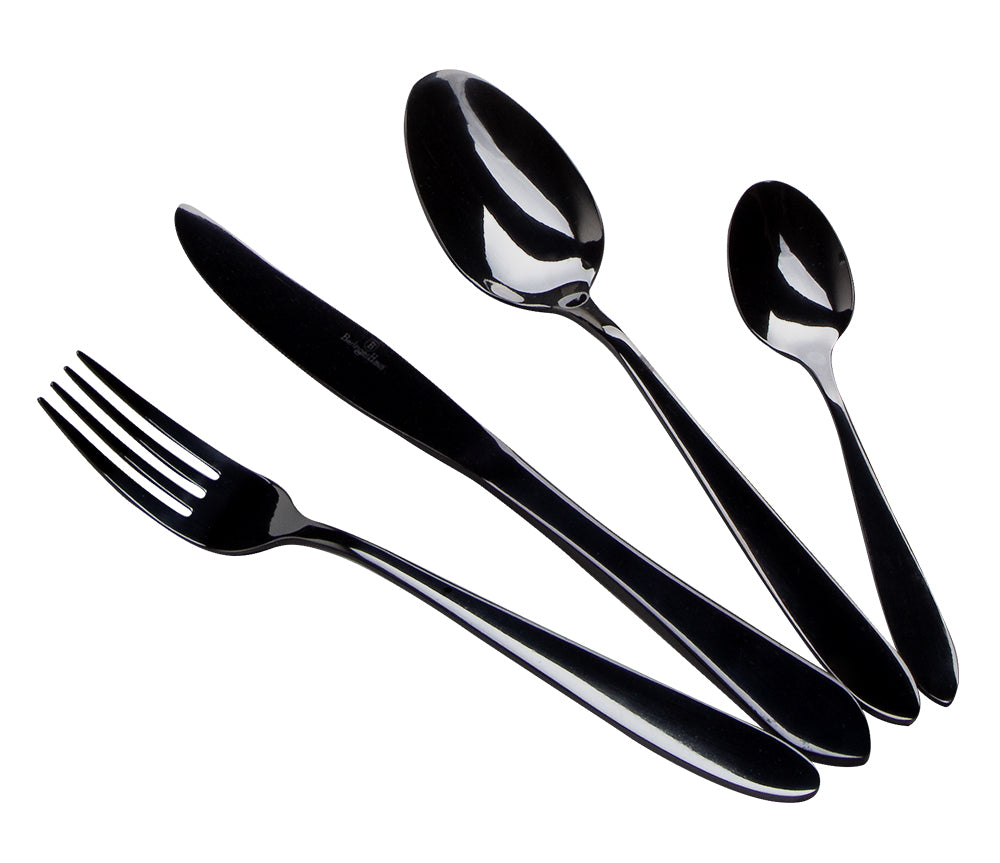 Berlinger Haus, 24 Pcs Cutlery Set, Mirror [Black], BH/3077