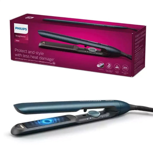 Philips, Straightener, Thermoshield Technology, Argon Oil Infused Ceramic Plates . Mineral Ionic Care, Heat Setting :12