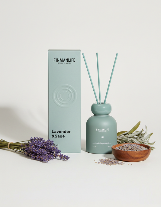 Finmanlife Lavender & Sage Reed Diffuser - 150 mL, SK929LG