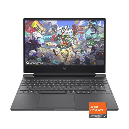 HP, Victus Gaming Laptop, Amd Ryzen 7 7445Hs, 512Gb Ssd, 16Gb Ddr5, 15.6 Inch, 1920X1080, Nvidia Geforce Rtx 4050 6Gb, W11H, Silver, 1 Year Warranty