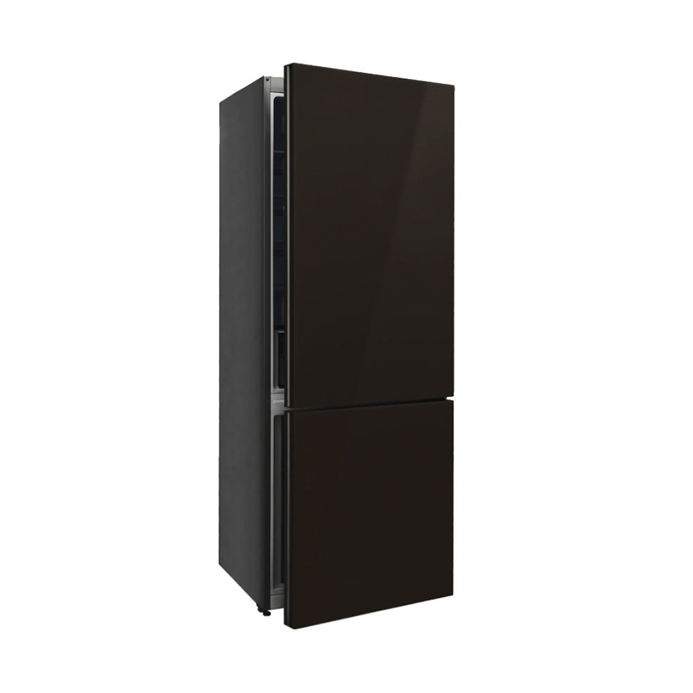 Campomatic Bottom Mount Refrigerator, Reversible Door, No-Frost, 520L, Glass Black, BM70TB