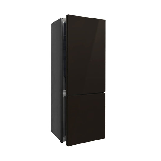 Campomatic Bottom Mount Refrigerator, Reversible Door, No-Frost, 520L, Glass Black, BM70TB