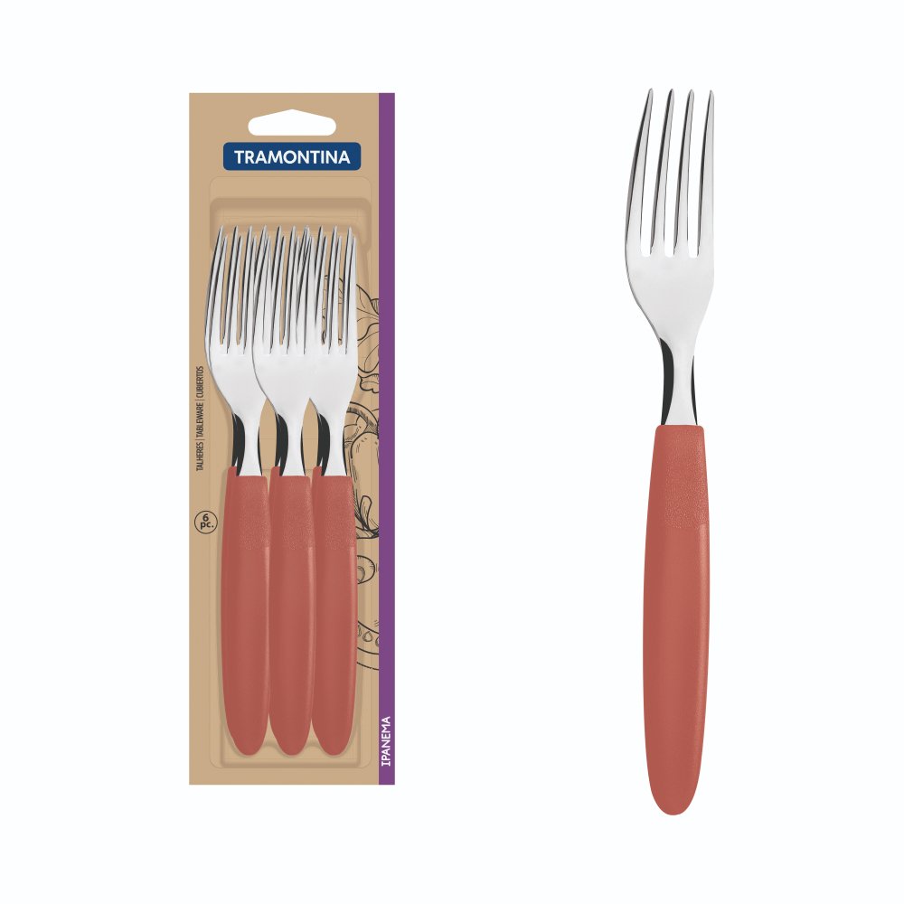 Tramontina, Ipanema Guava 6Pcs Table Fork, BO-23362644