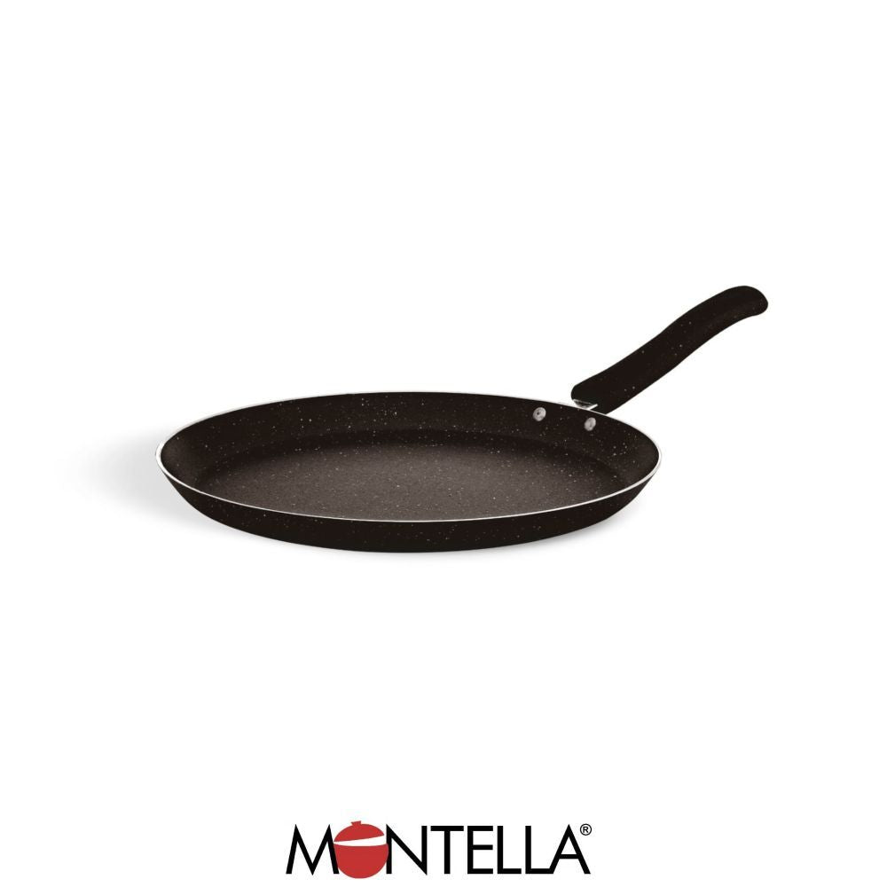 Montella, Vivo 18 Cm Granite Crepe Pan Black