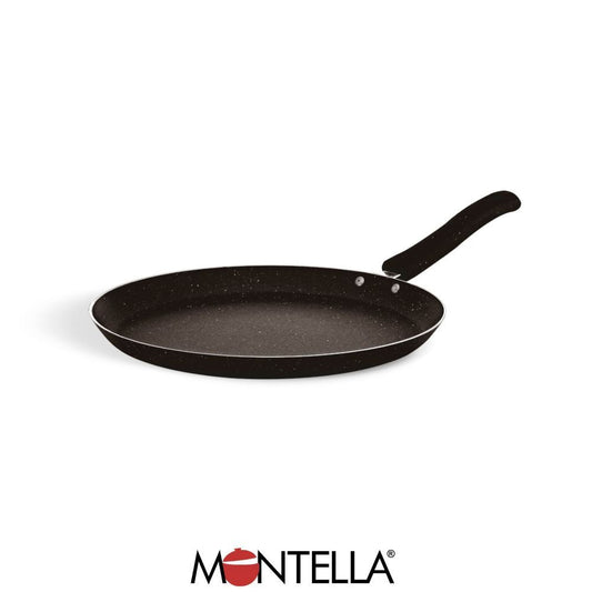 Montella, Vivo 20 Cm Granite Crepe Pan Black