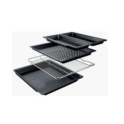 Bosch Built In Electric Oven 60cm Series 6 - [Black], BOS-HJG852YB0T