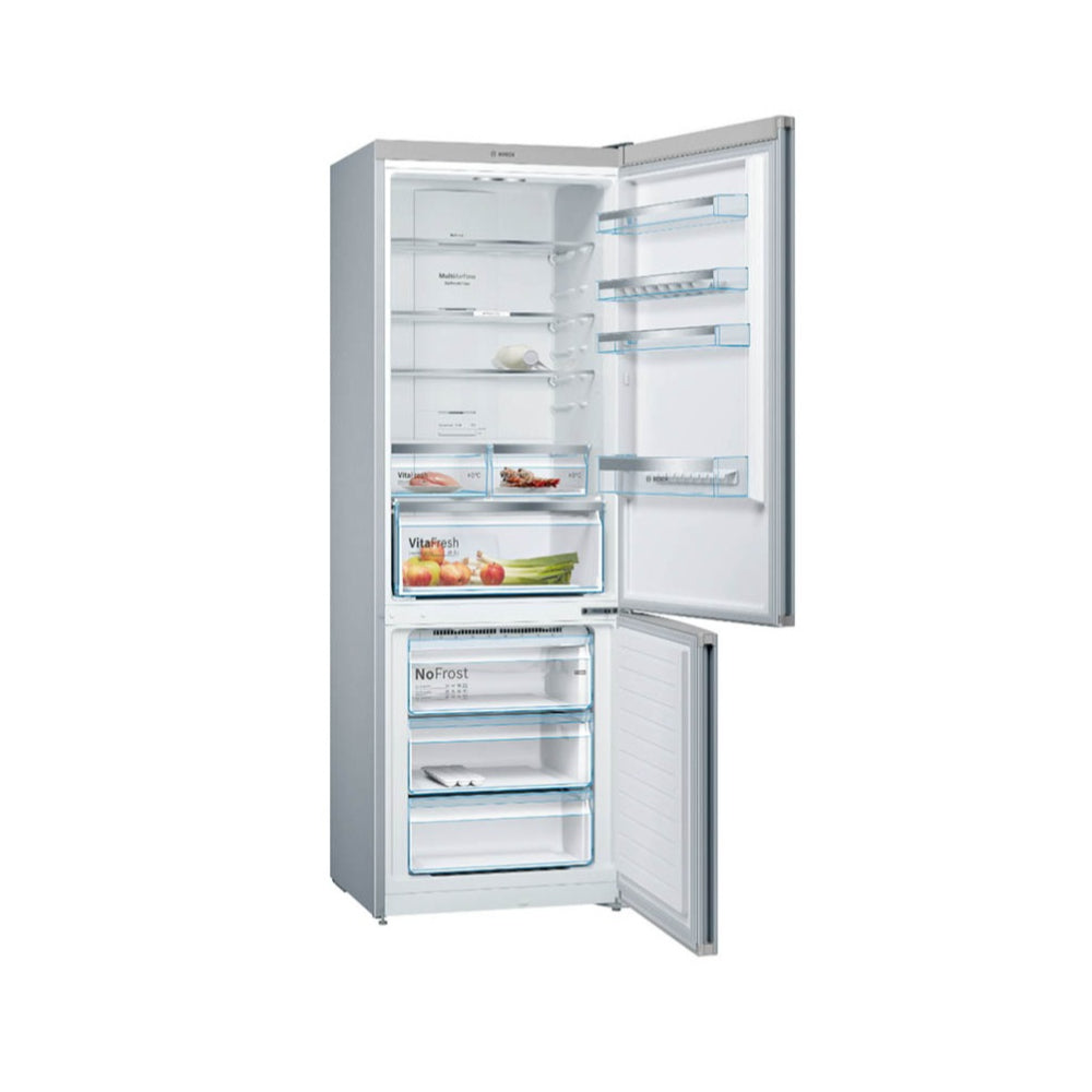 Bosch Fridge Serie 4, Free Standing Fridge-Bottom Freezer Stainless Steel - [203x70cm], BOS-KGN49XL30U