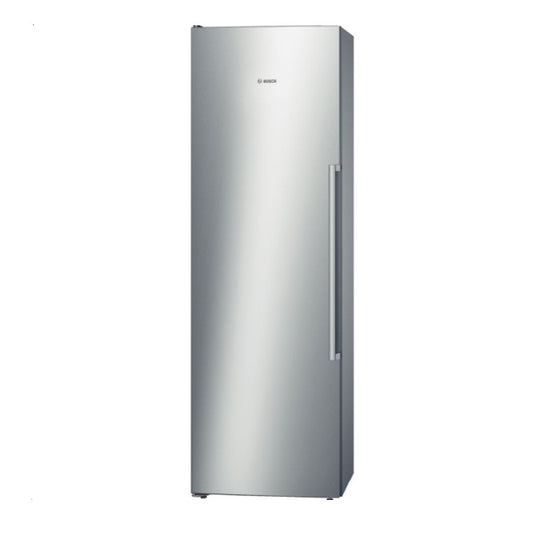 Bosch, Upright Fridge, LED Light, Silent, Fingerprint Free, A++, 348L, 7Glass Shelves, Inox, HxWxD 186x60x65cm, BOS-KSV36AI31