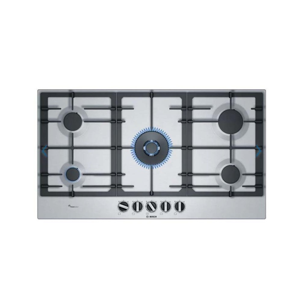 Bosch, Induction Hob 90 cm Cooktop, Gaz, Stainless Steel, BOS-PCR9A5B