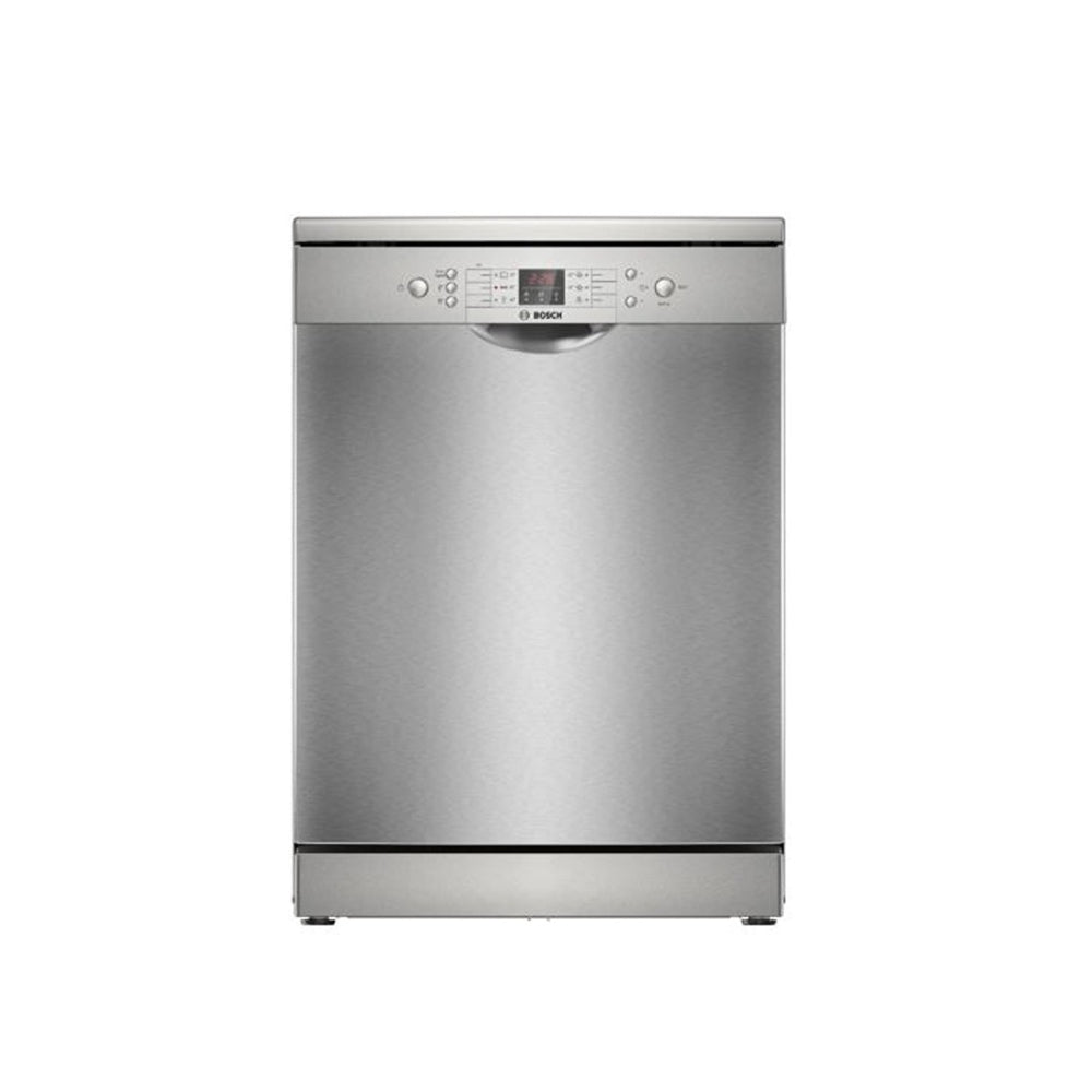 Bosch Freestanding Dishwasher 60cm [Series 2], Ultra Quiet, Adjustable Rack, Extra Drying - Made In Turkey [White-Inox], BOS-SMS26DI00T