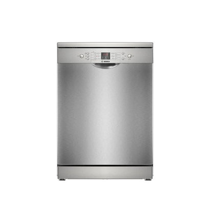 Bosch Freestanding Dishwasher 60cm [Series 2], Ultra Quiet, Adjustable Rack, Extra Drying - Made In Turkey [White-Inox], BOS-SMS26DI00T