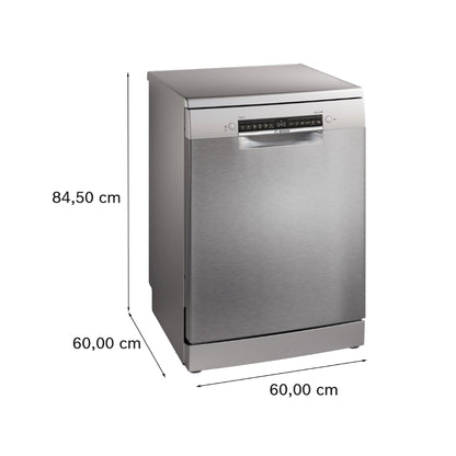 Bosch Dishwasher Series 4, Freestanding LED, 6 Programs - [Stainless Steel], BOS-SMS4IMI62Q