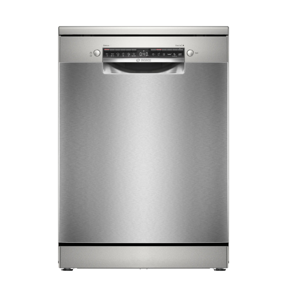 Bosch Dishwasher Series 4, Freestanding LED, 6 Programs - [Stainless Steel], BOS-SMS4IMI62Q