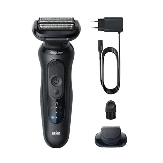 Braun Shaver, 2 Shaves Mode Turbo & Gentle, 50min, Wet - Dry, 3 Flex Blades, 2 Shave Modes, BRA-52N1200S