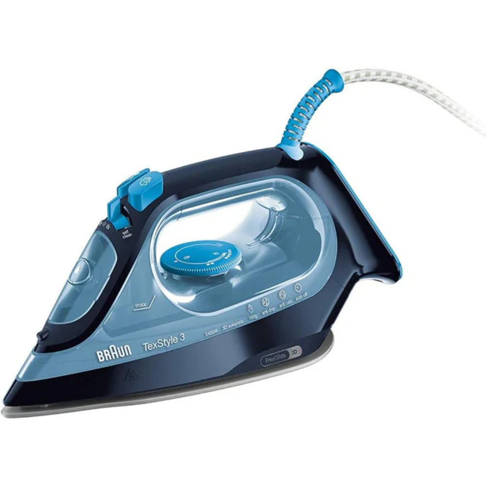 Braun, TexStyle 3 Steam Iron, Blue, TexStyle 3 Steam Iron, SI3050BL