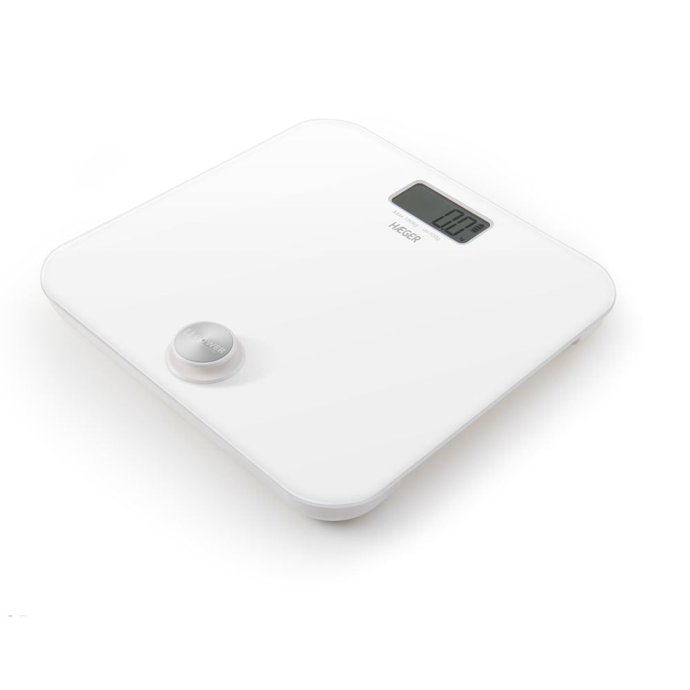 Haeger, White Electronic Bathroom Scale U-Power, BS-DIG.011A