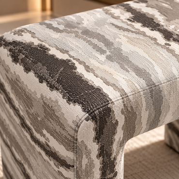 Arden Marble Pattern Pouf | 21999-2