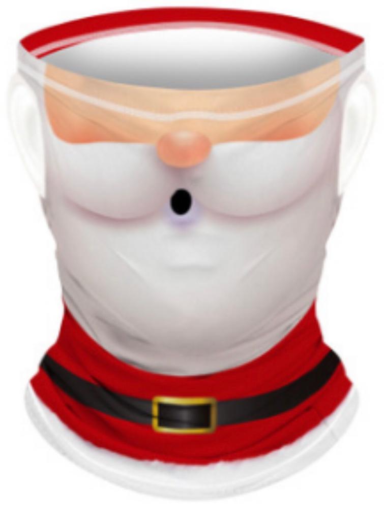 Smile Yalla, Multi Head Wear Scarf, Christmas Santa, Small