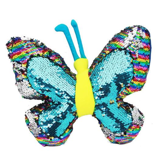 Smile Yalla, Anti-Stress Butterfly Pillow, Blue