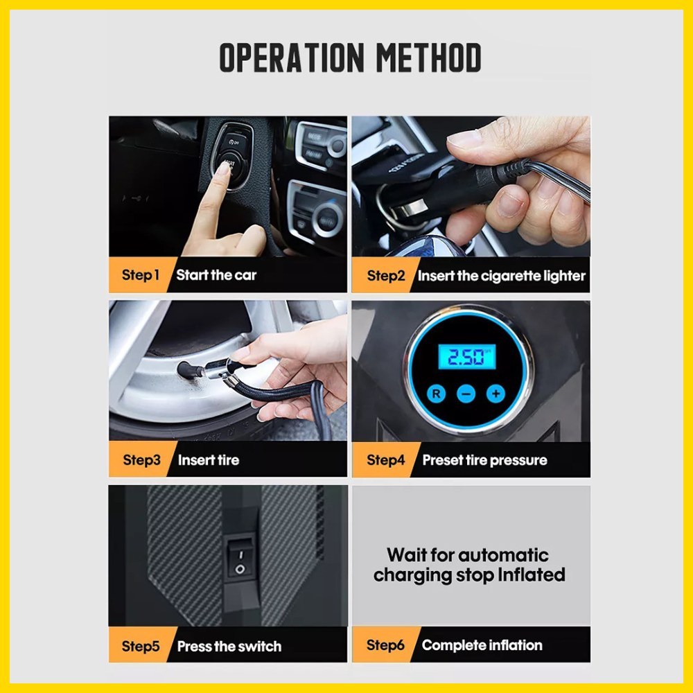 Carsun Digital Air Pump Compressor / Tire Inflator