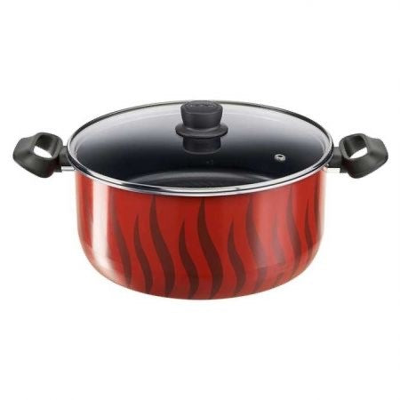 Tefal, Tempo Flame Stew Pot (Casserole) 30 Cm Glass Lid