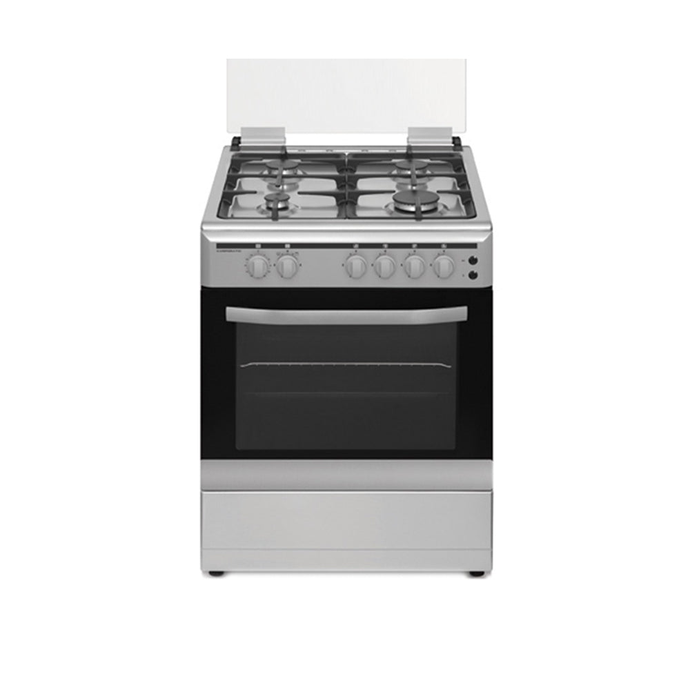 Campomatic Freestanding Cooker 60cm, 3+1 Triple Gas Burner, Full Safety Oven & Burners, C64FSTIC