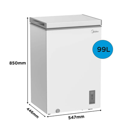 Midea 99L Chest Freezer, MDRC154FZE01D