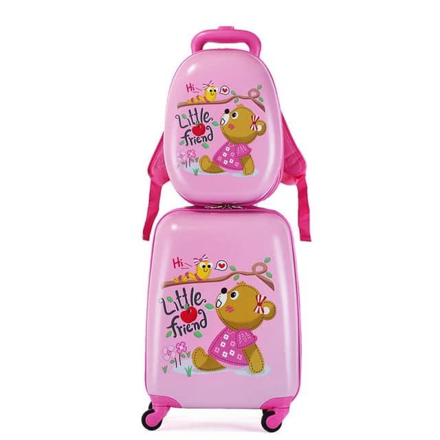 CabinMax, kids Luggage with Spinner Wheels, 2-Piece Set (Backpack and Carry-on), Kids Travel Bags, Kids Suitcase, Available in Different Models