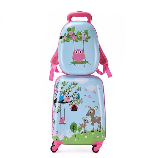 CabinMax, kids Luggage with Spinner Wheels, 2-Piece Set (Backpack and Carry-on), Kids Travel Bags, Kids Suitcase, Available in Different Models