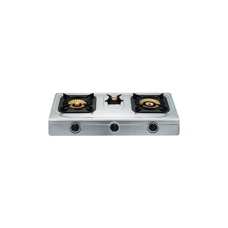 Campomatic, Gas Cooker, Brass Burners ( 2 Double + 1 Single)