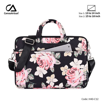Canvasartisan, Friendly Laptop Bag H40-C12 Black, Durable And Water-Resistant, Available in Different Sizes