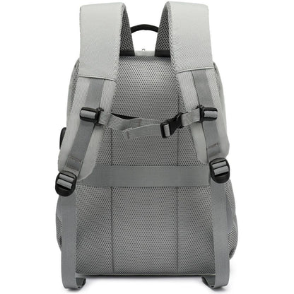CoolBell, Travel Backpack, Business Laptop Backpack, Water Resistant, College Student Book Bag With Usb Charging Port, Grey