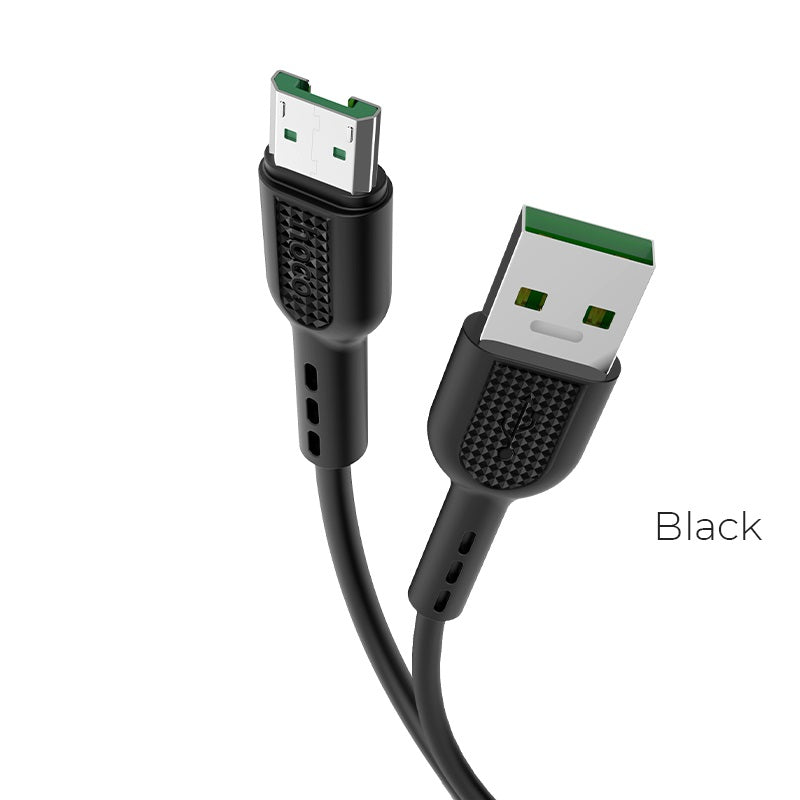 Hoco, Usb To Micro-Usb 4A Surge Charging Data Cable, Available In Different Colors