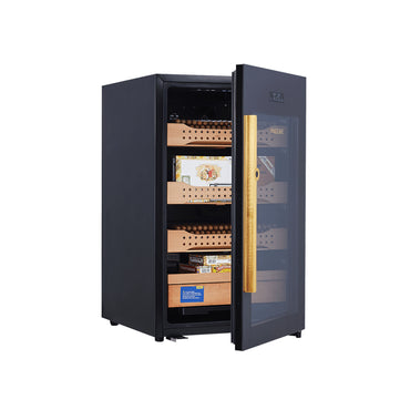 Campomatic High End Cigar Humidor Full Glass Front Design 850 Cigars Capacity, CH850
