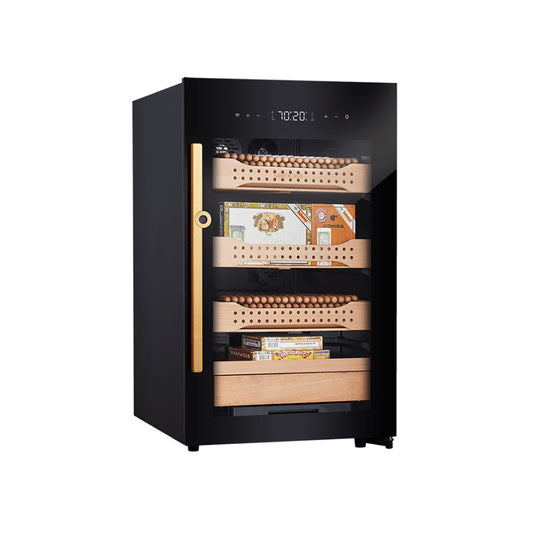 Campomatic High End Cigar Humidor Full Glass Front Design 850 Cigars Capacity, CH850