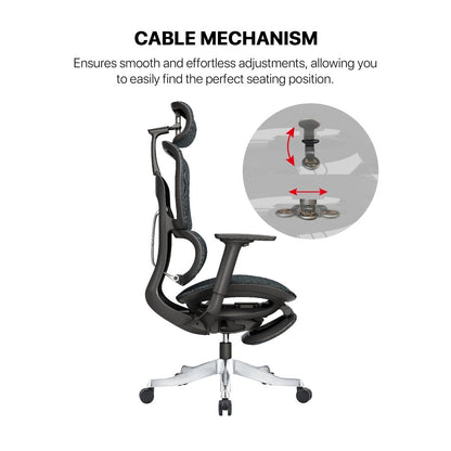 Fantech, Oc3 Ergonomic Office Chair - Ultimate Comfort & Adjustable Support