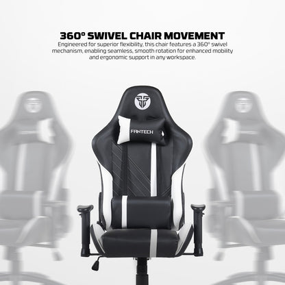 Fantech, Gc194 Ergonomic Gaming Chair With 2D Armrests, Extreme Stability Metal Base, Available in Different Colors